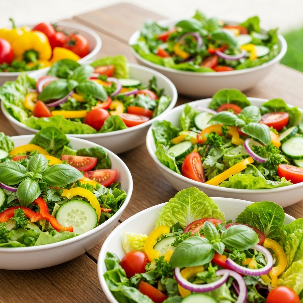 Saisonale Salate und Bowls